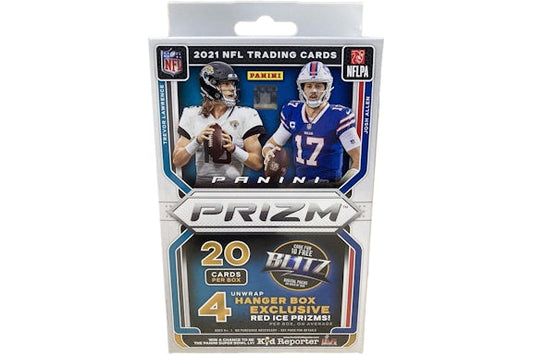 2021 Panini Prizm NFL Football Hanger Box Red Ice Exclusive